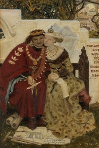 De huwelijksreis van koning René door Ford Madox Brown