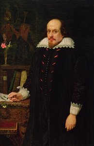 Portret van William Shakespeare (1564-1616) 1849