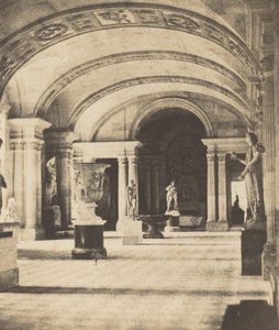 Salon van de Kariatiden, Louvre, ca. 1851 door Fortuné Joseph Petiot Groffier