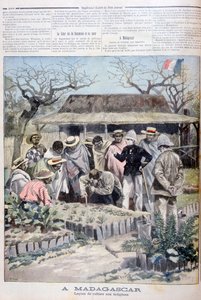 Landbouwles voor de inheemse bevolking van Madagaskar, 1897