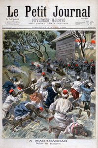 Nederlaag van de Sakalava, Madagaskar, 1898 door Fortuné Méaulle
