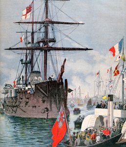 Franse vloot in de haven van Portsmouth