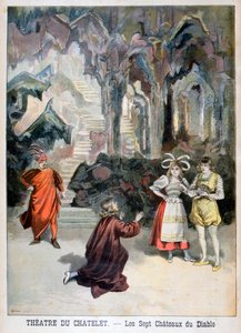 Opvoering van Les Sept Chateaux du Diable, Théâtre du Châtelet, Parijs, 1896