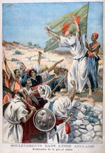 Prediking Heilige Oorlog tijdens een opstand in Brits-Indië, 1897
