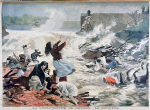 De ramp bij Bouzey, 1895 door Fortuné Méaulle