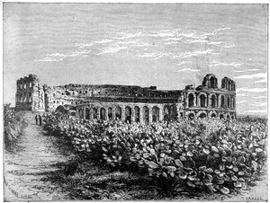 Het amfitheater van El Jemm, c1890