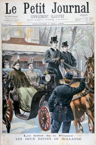 De twee koninginnen van Nederland bezoeken Parijs, Frankrijk, 1898