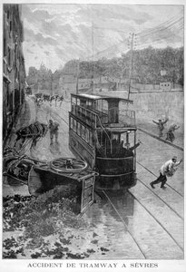 Tramongeluk, Sèvres, Parijs, 1897 door Fortuné Méaulle