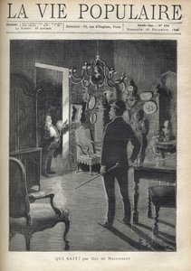 Een man verrast een indringer thuis midden in de nacht. Illustratie van F. Meaulle naar B. Borione voor 