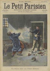Een schietpartij in een militaire gevangenis door Fortune Louis Meaulle