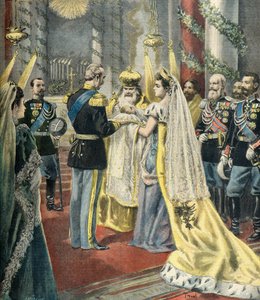 Doop van groothertogin Tatjana Nikolajevna door Fortune Louis Meaulle