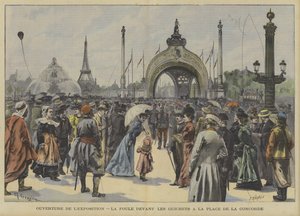 Opening van de Wereldtentoonstelling 1900 in Parijs
