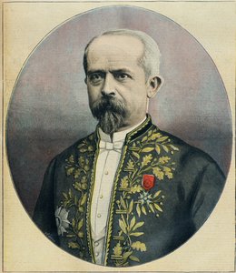 Portret van gouverneur van Algerije Louis Lepine (gravure)