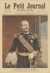 Koninklijke bezoekers in Frankrijk: Carlos I, koning van Portugal door Fortune Louis Meaulle