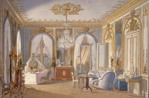 Kleedkamer van keizerin Eugenie in Saint-Cloud, 1860