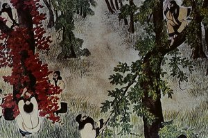 De grote leiders van de achttiende-eeuwse Ainu: Itokoi en Shinichi uit Akkeshi, Chosama uit Uraashibetsu en Shonko uit Noshappu, in het bijzonder, illustratie door Fosco Maraini