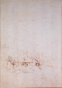 Een Boerderij tussen Bomen (verso) door Fra Bartolomeo