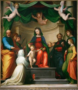 Het Mystieke Huwelijk van de Heilige Catharina van Siena ...