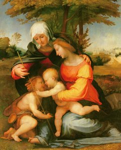 Madonna en Kind: St. Elisabeth en de jonge St. Johannes de Doper
