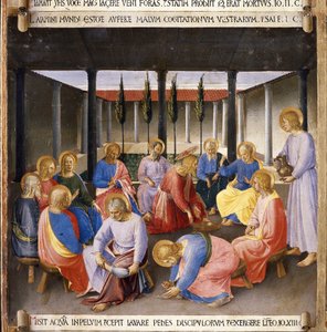 Voetwassing. Leven van Christus, Armadio degli Argenti door Fra  Angelico