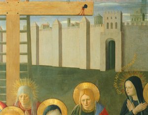 Inzet met rouw van Christus, paneel van de Armadio degli Argenti (Zilveren Kist) met het leven van Jezus