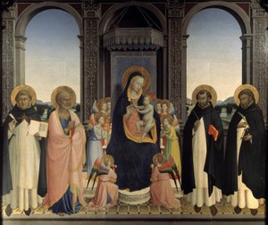 Polyptiek van Sint Dominicus - Sint Thomas van Aquino en Sint Barnabe, Sint Dominicus en Sint Petrus Martelaar