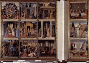 Scène uit het leven van Christus door Fra  Angelico