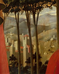 De kruisafneming of het altaarstuk van de Heilige Drie-eenheid (detail) (ca. 1432) door Fra  Angelico
