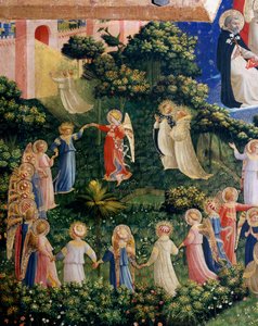 Het Laatste Oordeel (detail) door Fra  Angelico