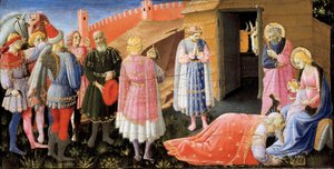 De aanbidding der wijzen (altaarstuk), schilderij door Fra Angelico, ca. 1440