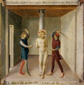 De geseling (detail) door Fra  Angelico