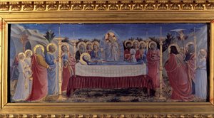 De begrafenis van de Maagd. Predelle 1435 door Fra  Angelico
