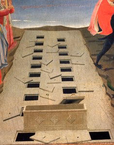 De open graven, detail van het Laatste Oordeel