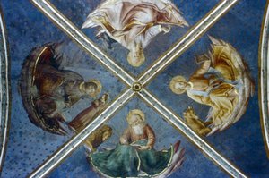 Het gewelf door Fra  Angelico