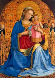 Madonna en Kind met de heiligen Dominicus en Petrus Martyr