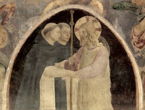 Christus Verwelkomt Twee Dominicaanse Monniken (detail)