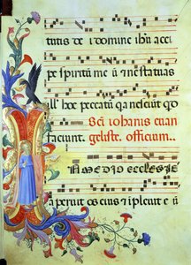 Ms 558 f.13v Geïllustreerde initiaal 