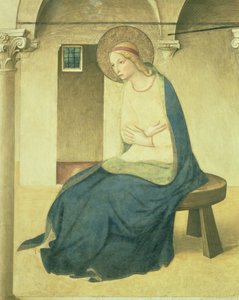 De Annunciatie, detail van de Maagd, ca. 1438-45 (detail) door Fra Angelico