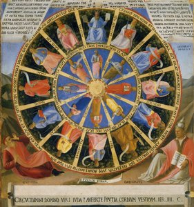 Het visioen van Ezechiël door Fra Angelico