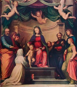 Het mystieke huwelijk van Sint Catharina van Siena, 1511, 1911