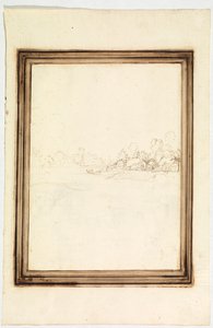 Stad aan de oevers van een rivier door Fra Bartolomeo