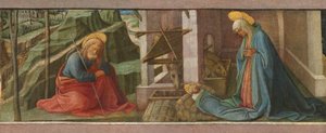 De Geboorte van Christus door Fra Filippo Lippi and Workshop
