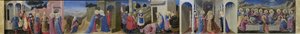 Predella van het Altaarstuk De Aankondiging, ca. 1433-1434 door Fra Giovanni Angelico da Fiesole