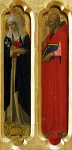 Sint Catharina van Siena en Sint Hiëronymus van het Perugia Altaarstuk, ca 1437
