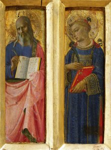 Sint Johannes de Evangelist en Sint Stefanus Uit het Perugia Altaarstuk, ca. 1437