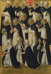 Het Dominicaanse Gezegende Paneel van het Fiesole San Domenico Altaarstuk, ca. 1423-1424