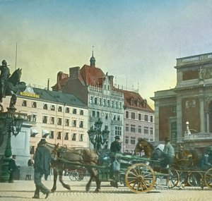 Gustav Adolfsplein, Stockholm, Zweden, late 19e- vroege 20e eeuw