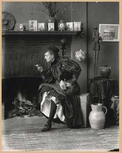 Frances Benjamin Johnston, zelfportret (als 