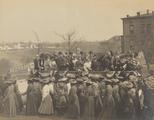 Foto van het 25-jarig jubileum van de oprichting van het Tuskegee Institute, 1906