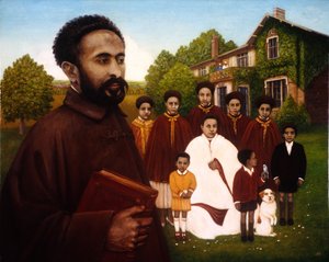 Haile Selassie in Ballingschap door Frances Broomfield